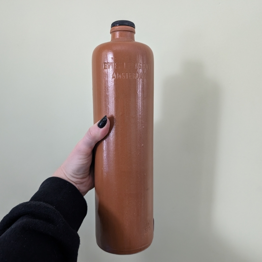 Brown Ceramic Bottle Bols Amsterdam